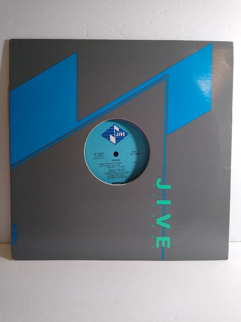 Whodini – Freaks Come Out At Night 12" Single 1984 Jive Hip Hop 33 RPM Funk Soul